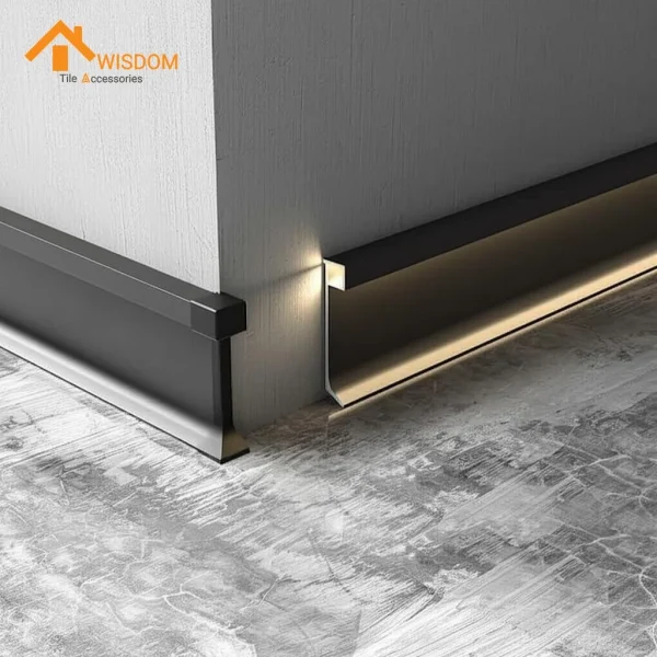 LED Aluminum Skirting Board with Light for Wall Trim