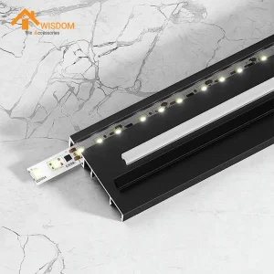 LED Metal Corner Skirting Board with Light 1.2M Length