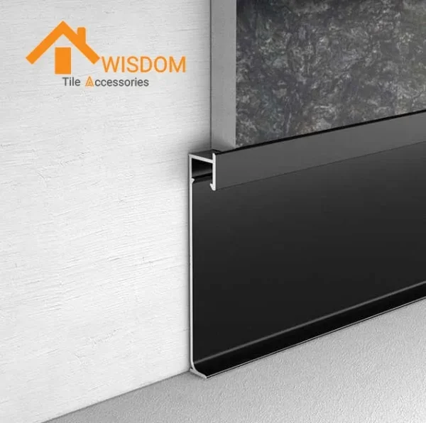 LED Metal Skirting Trim Baseboard 1.2mm Thickness