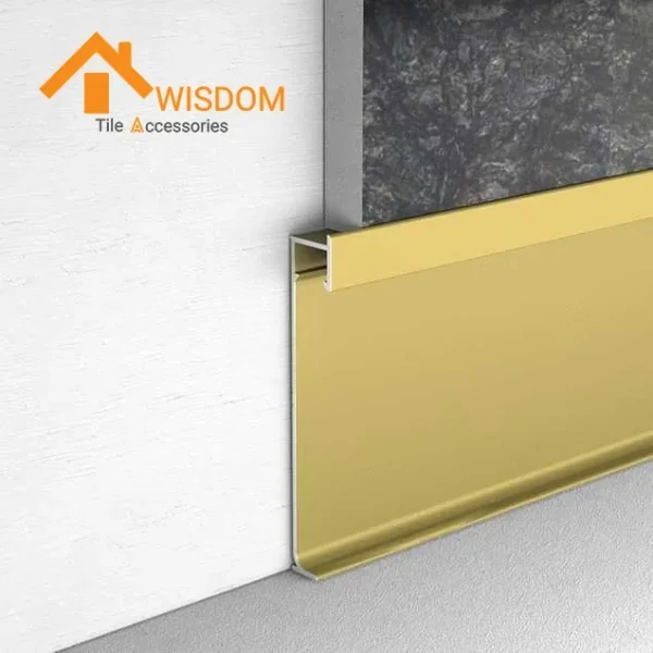 LED Metal Skirting Trim Baseboard 1.2mm Thickness