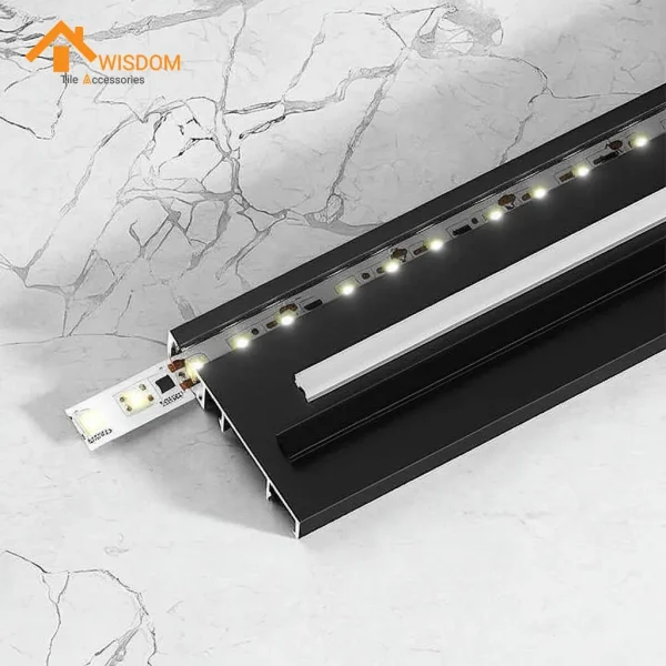 LED Skirting Board for Leisure Facilities with Integrated Lighting