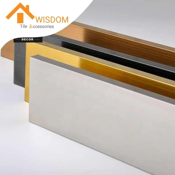 Metal Skirting Board Profile for Wall and Floor Molding Waterproof