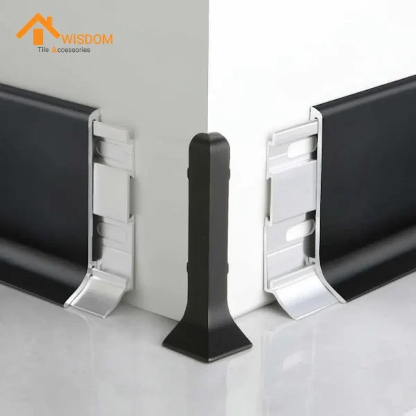 Moisture-Proof Aluminum Skirting Board for Home Use 1.2mm Thickness