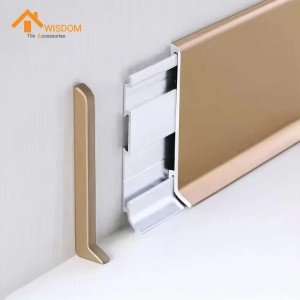 Multi-Color Aluminum Skirting with Interlock Base for Wall Maintenance