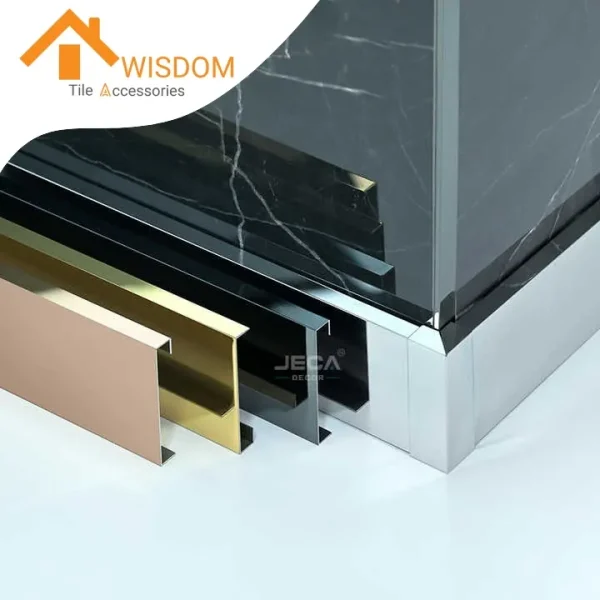 Stainless Steel Skirting Board for Floor Decoration 2.5M Length