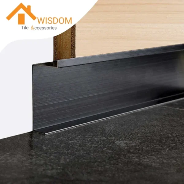 Stainless Steel Skirting Profiles for Flooring 1.2mm Thickness