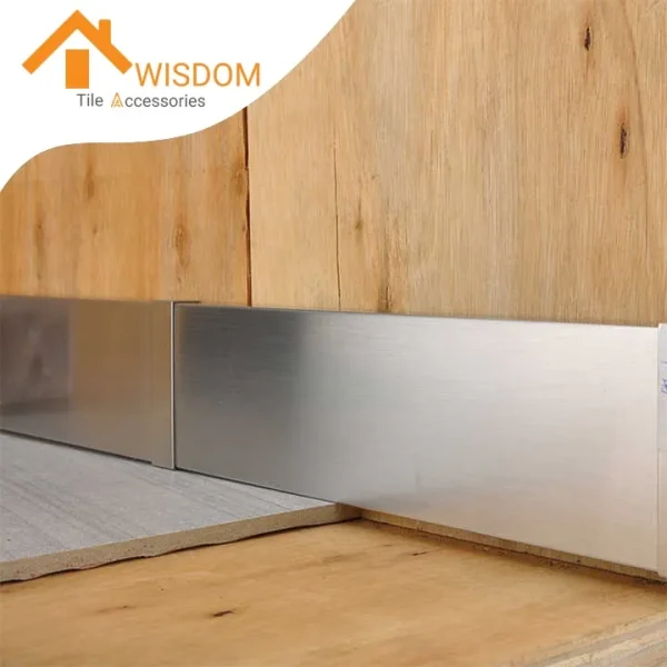Stainless Steel Skirting Profiles for Wall Baseboard, Various Sizes