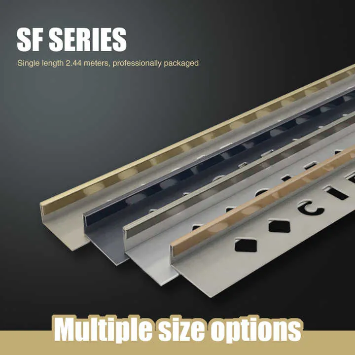 Thin Metal Ceramic Tile Trims for Park Expansion Joints