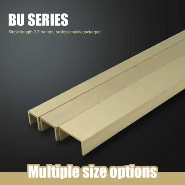 U-Shape Stainless Steel Mirror Trim Strip for Wall Decoration