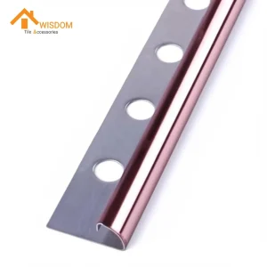 10mm Stainless Steel Tile Edge Trim 304 Brushed Silver 2.5M