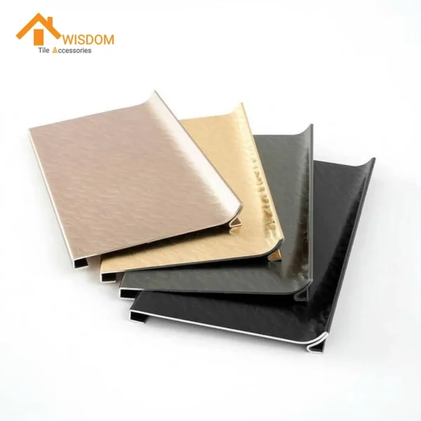 150mm Aluminium Skirting Price 6063 Brushed Silver/Black 2.5M
