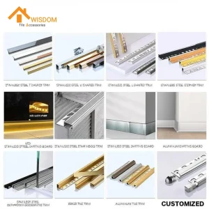 15mm Stainless Steel Tile Trim 304 Brushed Silver 2.5M