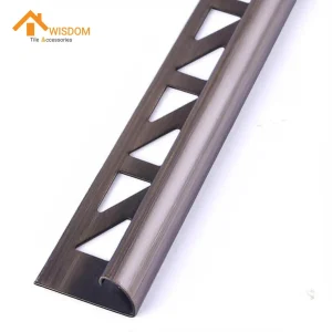 304 Stainless Steel Corner Tile Trim Brushed 2.5M Silver