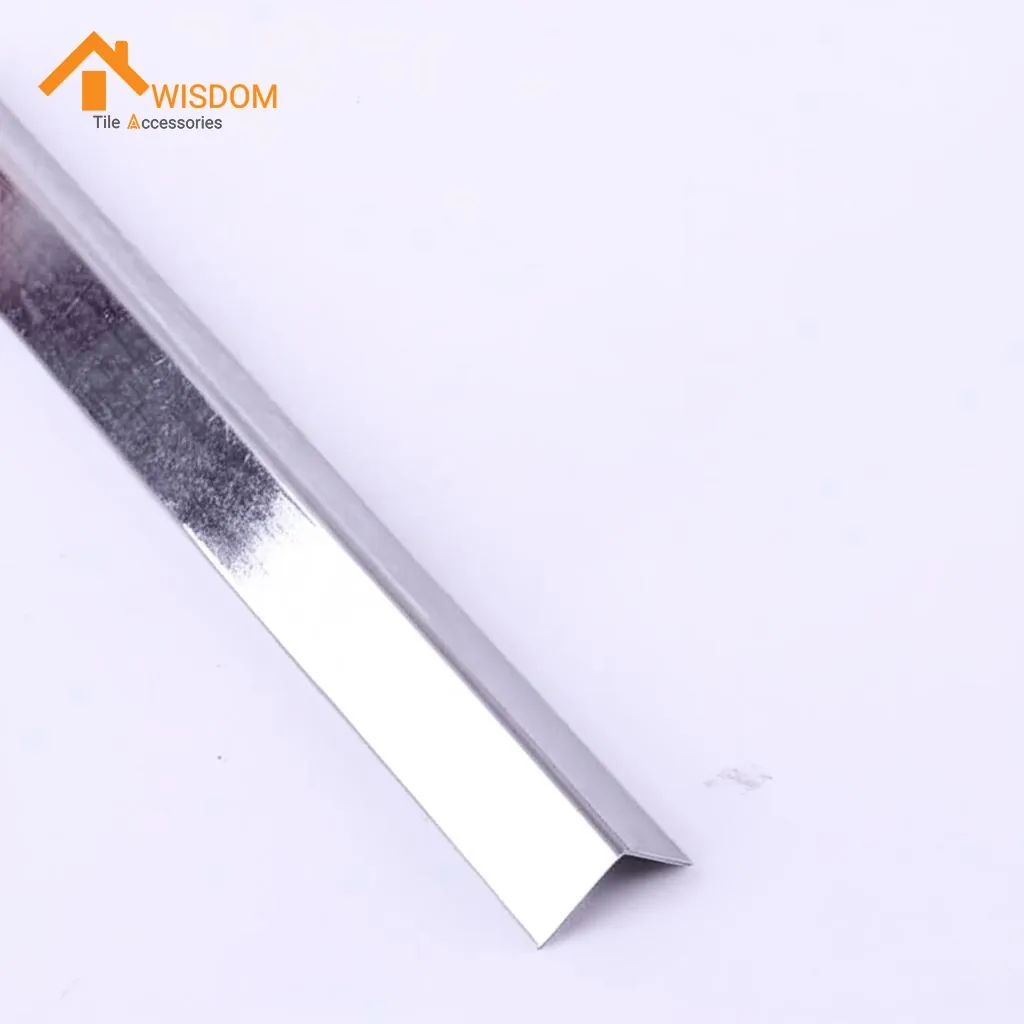 304 Stainless Steel Tile Corner Trim Brushed 2.5M Silver