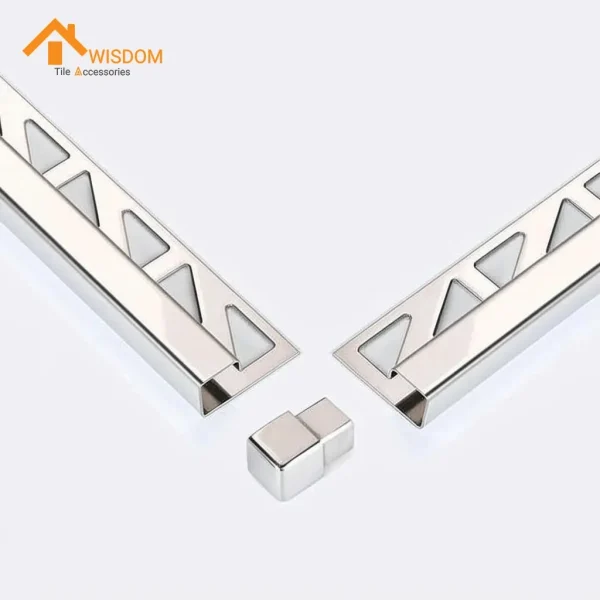 304 Stainless Steel Tile Edge Trim 2.5M Brushed Silver