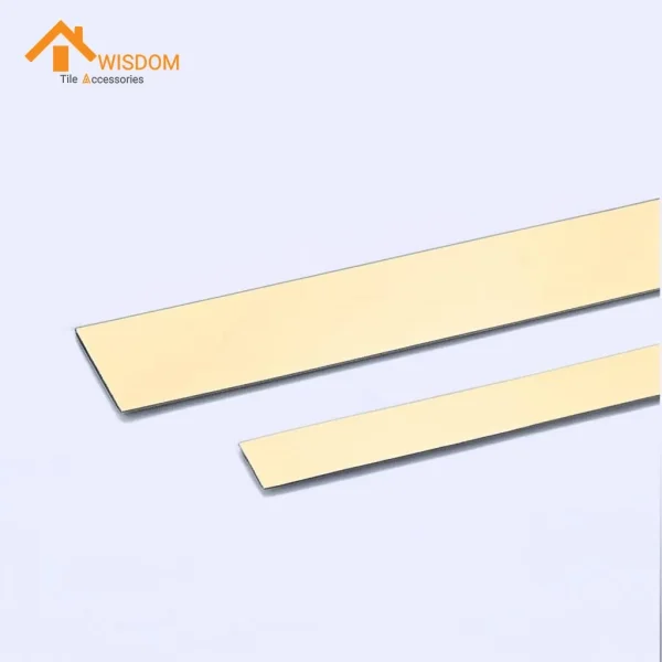 304 Stainless Steel Tile Trim 12mm Brushed Silver 2.5M