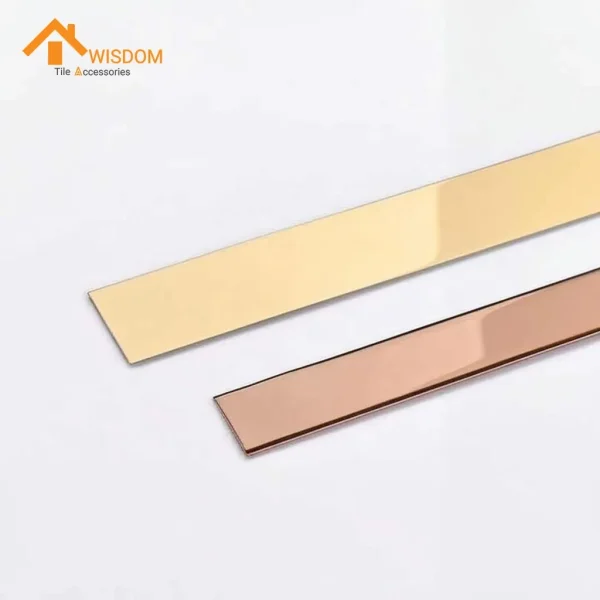 304 Stainless Steel Tile Trim 12mm Brushed Silver 2.5M