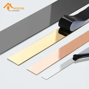 304 Stainless Steel Tile Trim 2.5M Brushed Silver