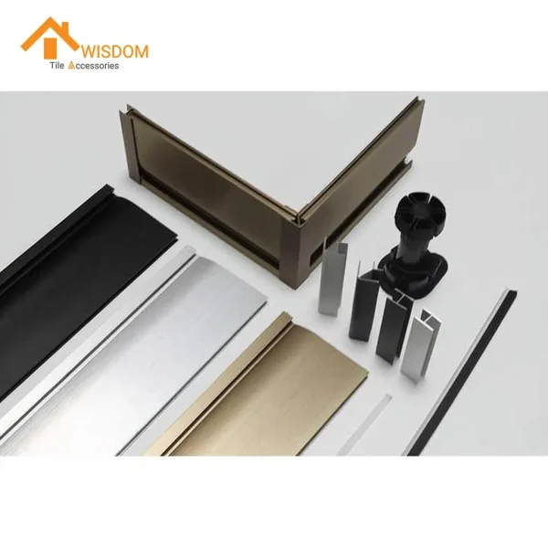 6063 Aluminum Baseboard Philippines Style Brushed Silver 2.5M