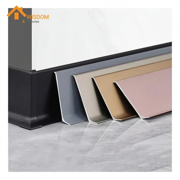 6063 Aluminum LED Baseboard Brushed Silver 2.5M