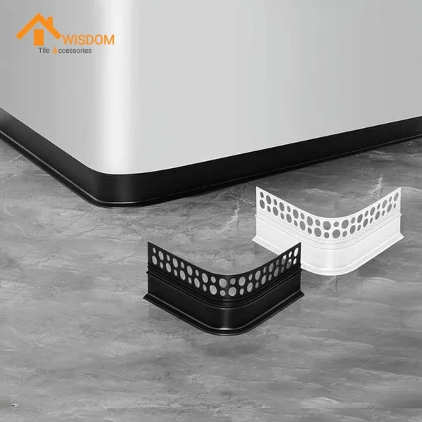 6063 Aluminum Skirting Baseboard Brushed Silver 2.5M