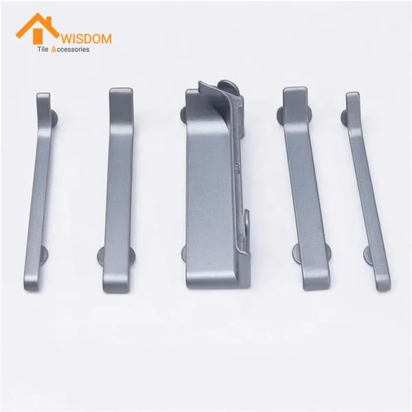 6063 Baseboard Aluminum Brushed Silver/Black 2.5M