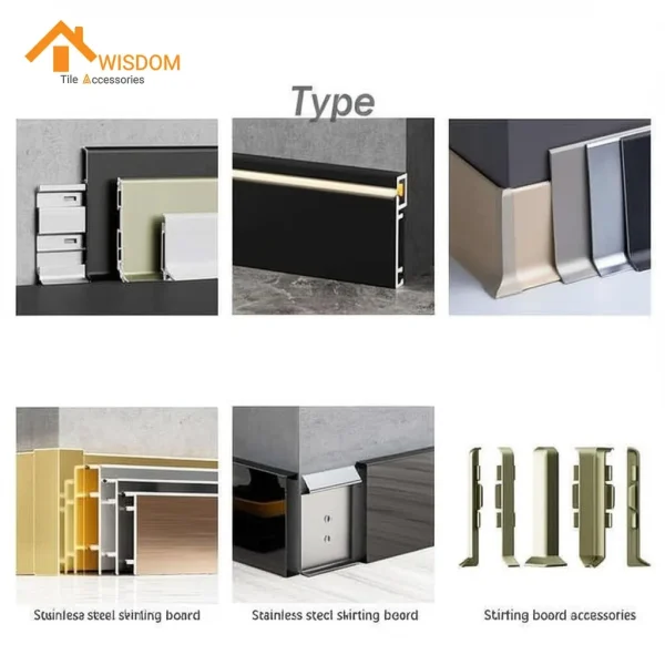 6063 Black Aluminium Skirting Brushed/Satin 2.5M