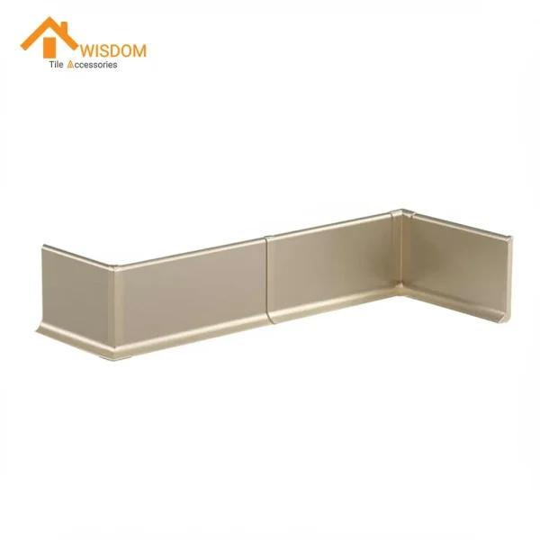 6063 Black Aluminium Skirting Brushed/Satin 2.5M