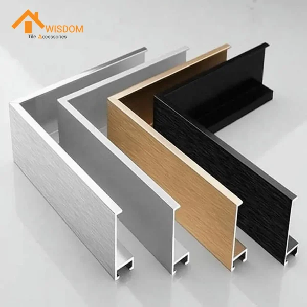 6063 Commercial Aluminium Skirting Brushed Silver 2.5M
