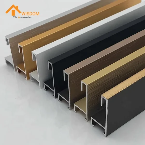 6063 Commercial Aluminium Skirting Brushed Silver 2.5M