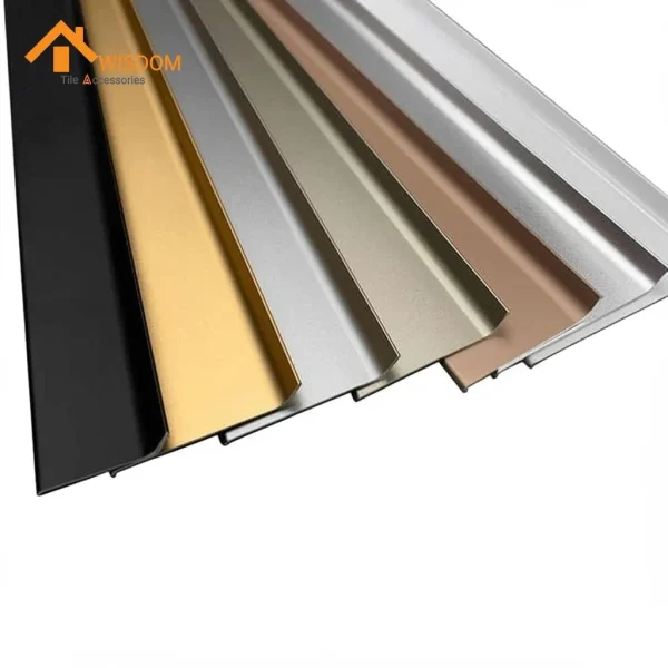 6063 Extruded Aluminum Baseboard Brushed Silver 2.5M