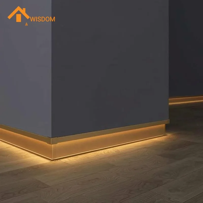 6063_LED_Light_Aluminium_Skirting_Brushed_Silver_2.5M_003 6063 LED Light Aluminium Skirting Brushed Silver 2.5M