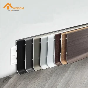 6063 Skirting Aluminium Profile Brushed Silver/Gold 2.5M