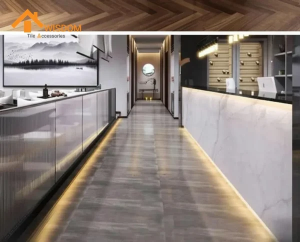 75mm Aluminium Skirting Price 6063 Brushed Silver/Black 2.5M