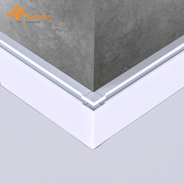 Aluminum Diamond Plate Baseboard 6063 Brushed Silver 3M