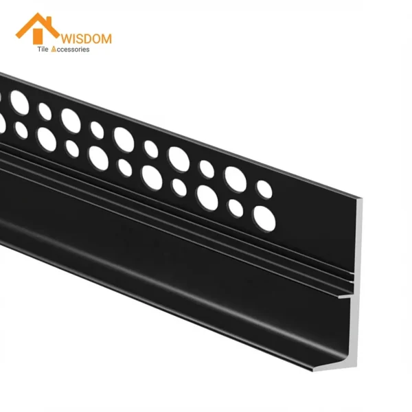 Brushed Aluminium Skirting Boards 6063 Silver 2.4M Brushed Finish
