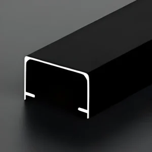 C Shaped Aluminum Channels 12x20mm - Brushed