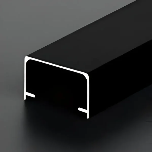 C Shaped Aluminum Channels 12x20mm - Brushed