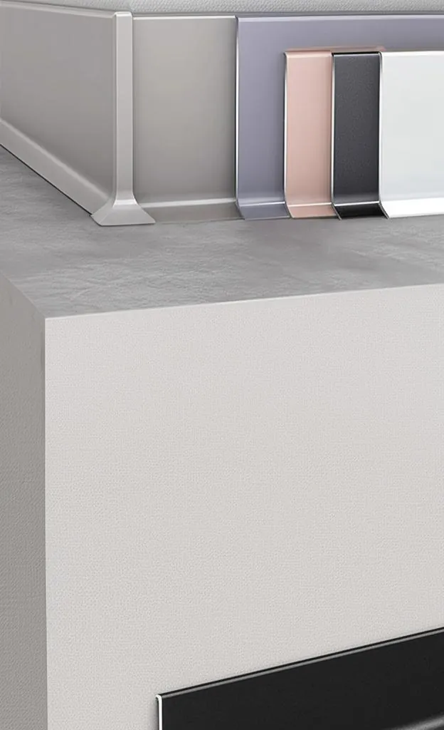 Case 150mm Aluminium Skirting Price 6063 Brushed SilverBlack 2.5M 001