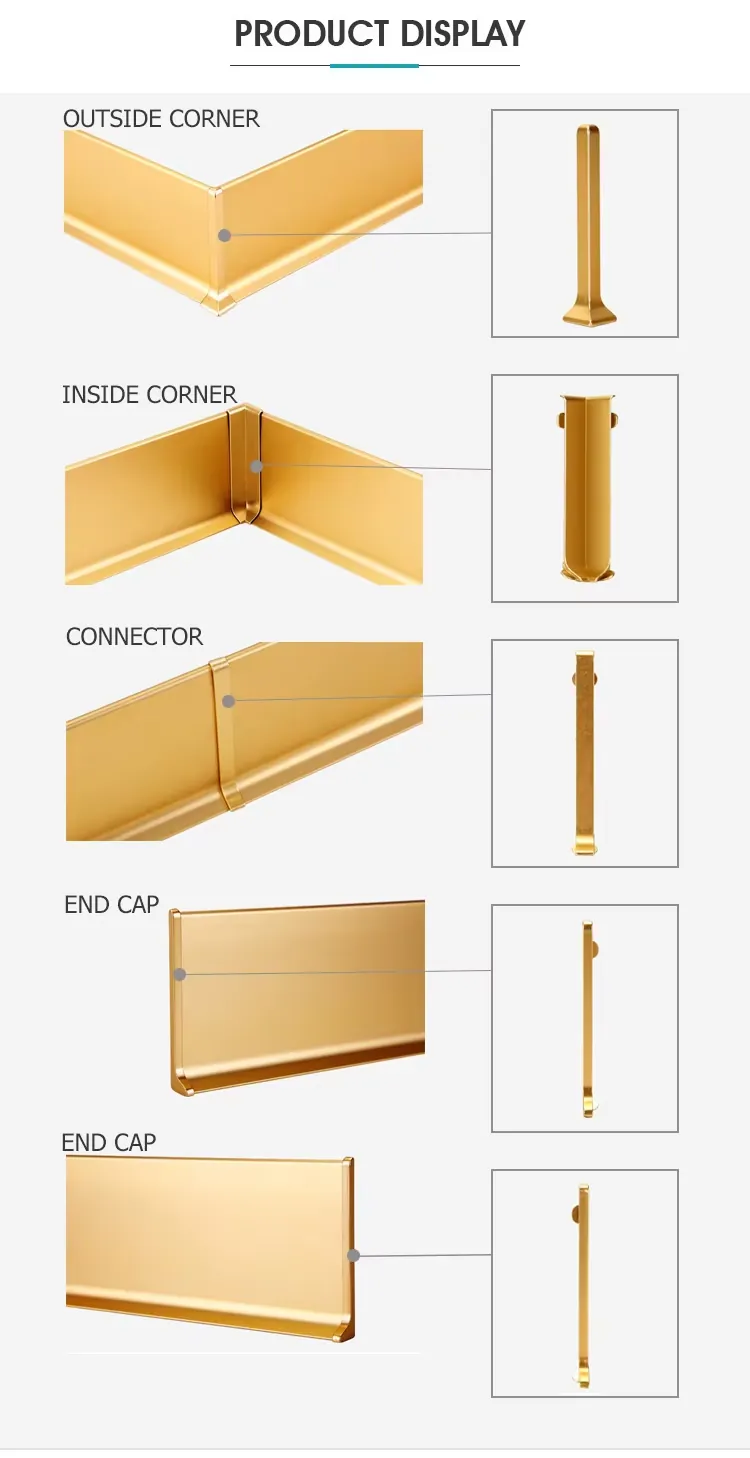 Case 6063 Aluminium Cove Skirting Brushed Silver 2.5M 001
