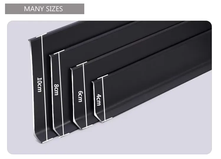 Case 6063 Aluminium Cove Skirting Brushed Silver 2.5M 010
