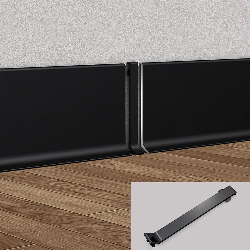 Case 6063 Aluminium Kitchen Skirting Brushed Silver 2.5M 006