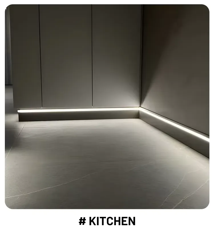 Case 6063 Aluminium Light Skirting Brushed Silver 2.5M ANOD. 007
