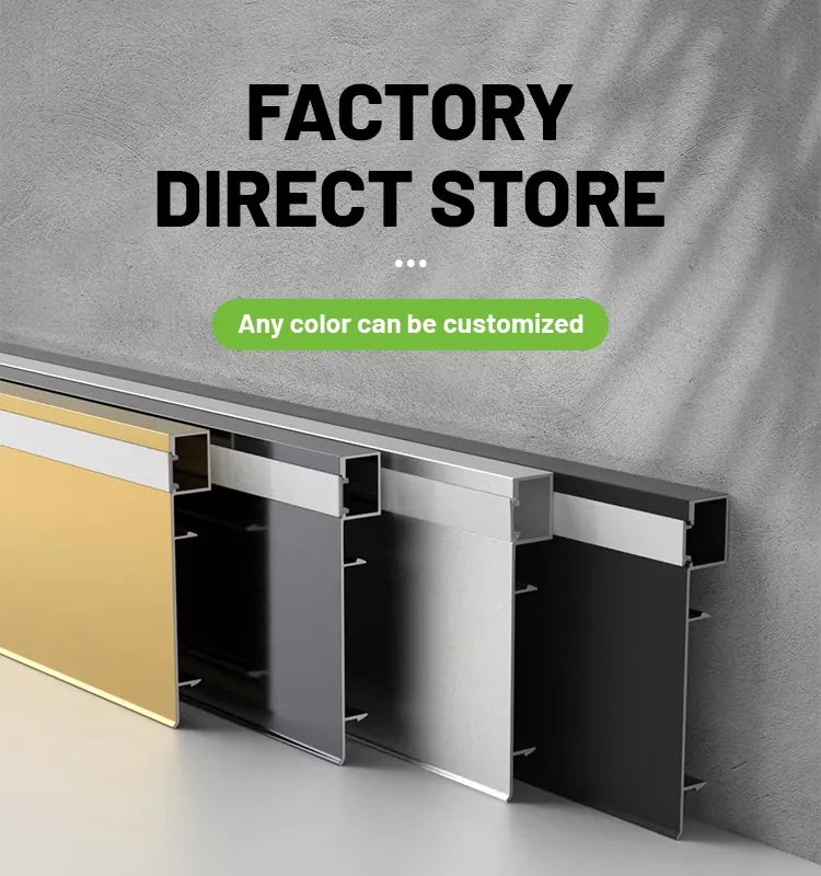 Case 6063 Aluminium Light Skirting Brushed Silver 2.5M ANOD. 010