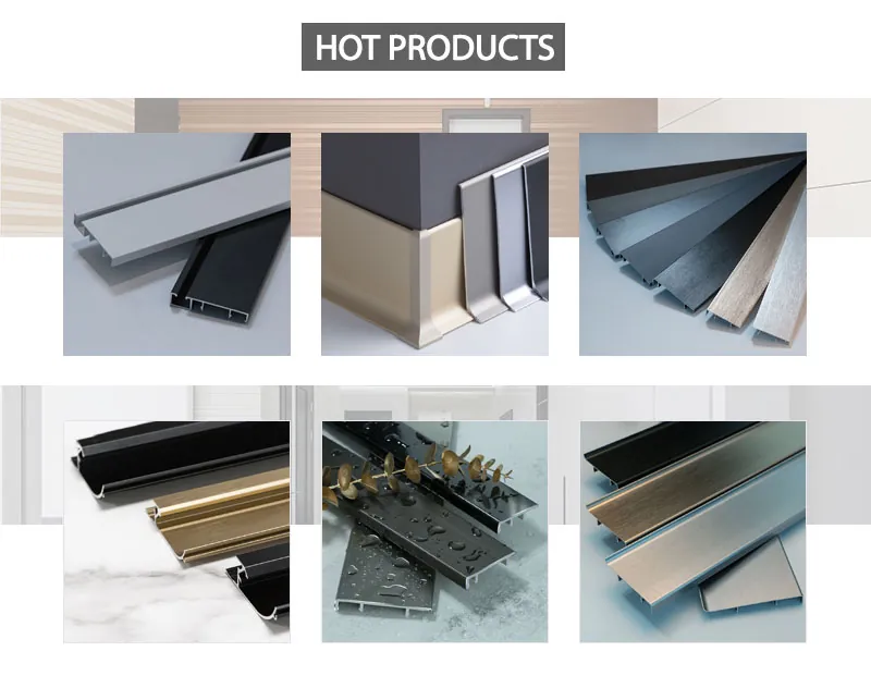 Case 6063 Aluminum Baseboard Canada Style Brushed Silver 2.5M 005