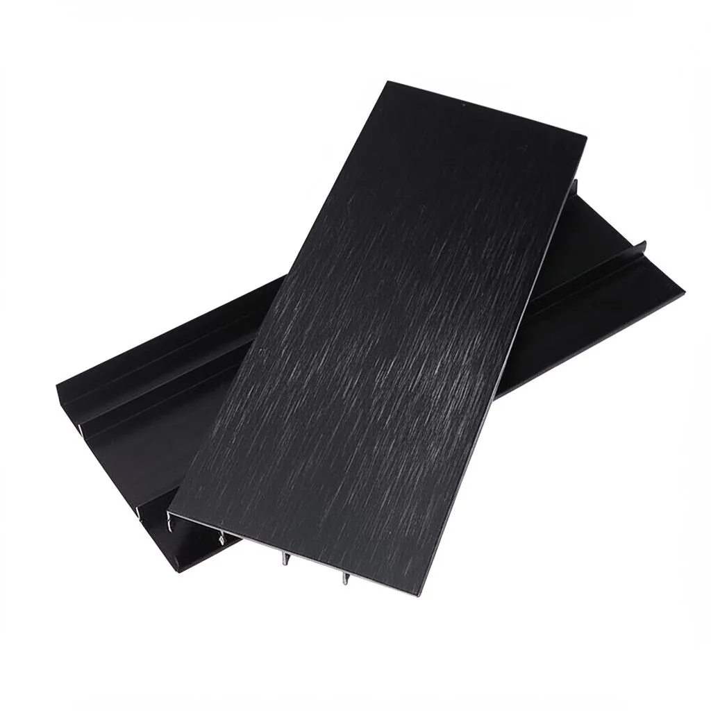 6063 Black Aluminium Skirting Brushed/Satin 2.5M 13 Case 6063 Black Aluminium Skirting BrushedSatin 2.5M 007