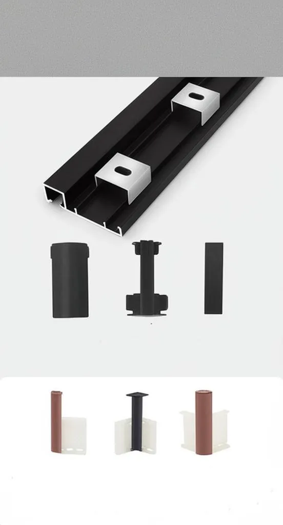 Case 75mm Aluminium Skirting Price 6063 Brushed SilverBlack 2.5M 013