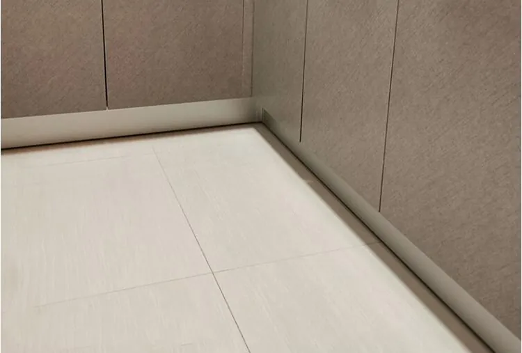 Case Aluminum Baseboard Flush 6063 Brushed Silver 2.5M 013