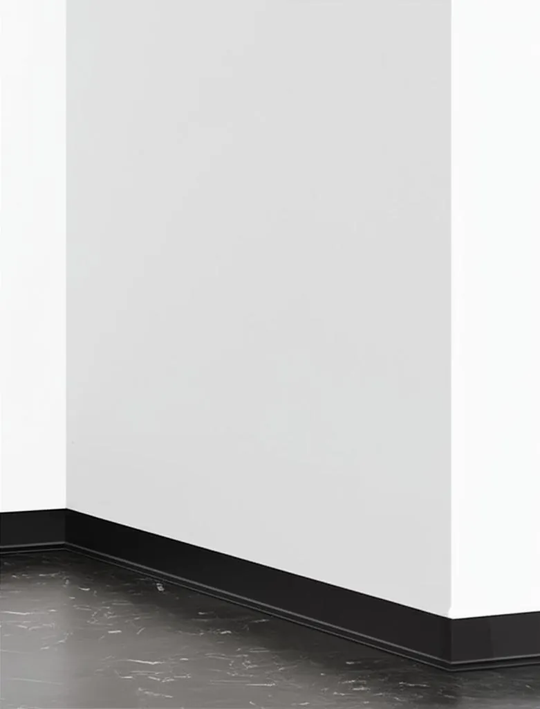 Case Brushed Aluminium Skirting Boards 6063 Silver 2.4M Brushed Finish 005