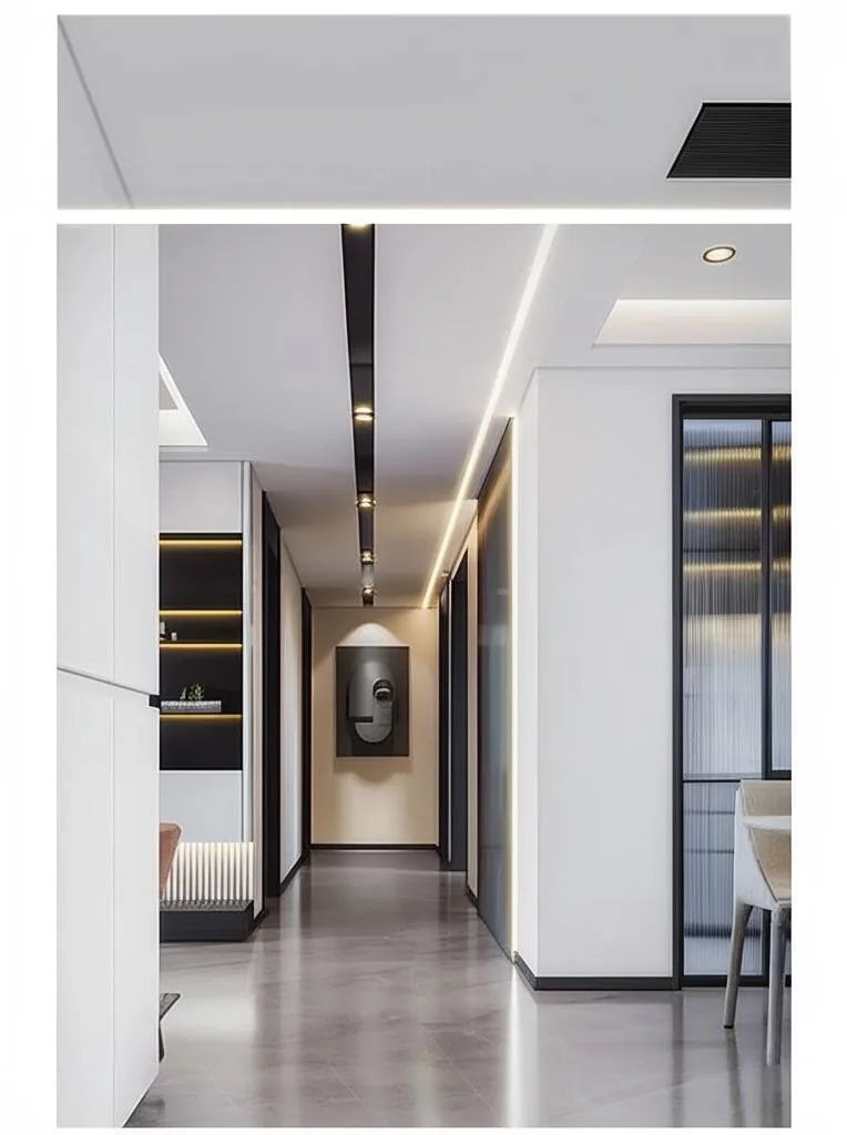 Case Brushed Aluminium Skirting Boards 6063 Silver 2.4M Brushed Finish 006